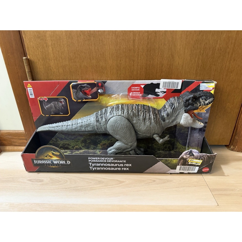 Jurassic World Rebirth Power Devour Tyrannosaurus Rex 21" Dinosaur T-Rex Figure